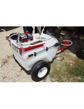 NorthStar Tow-Behind Trailer Boom Broadcast and Spot Sprayer — 21-Gallon Capacity, 2.2 GPM, 12 Volt DC