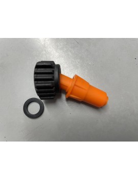 Adjustable Nozzle Orange with 11/16" Cap